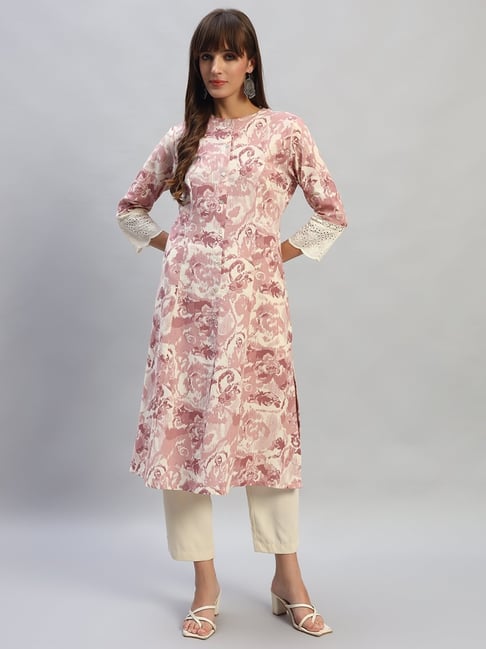 Cantabil Pink Printed Kurti-picture-23