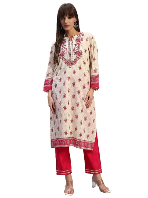 Cantabil Pink Printed Kurti-picture-47
