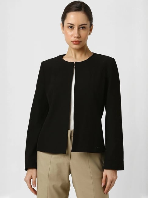 Van Heusen Black Regular Fit Blazer