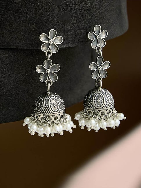 Buy Fabindia Silver Jhumka Earrings Online At Best Price Tata CLiQ