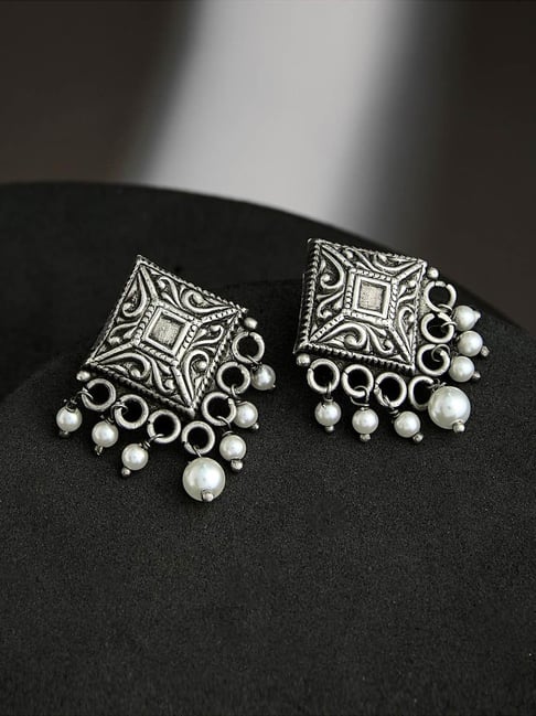 Fabindia Silver Stud Earrings