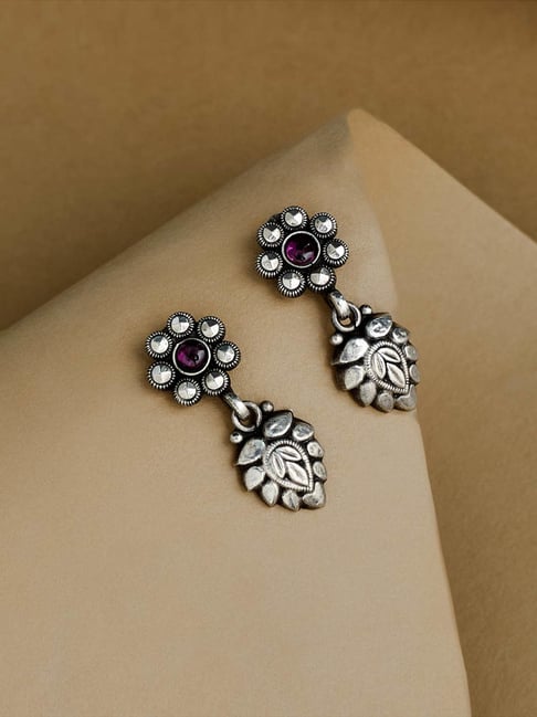 Buy Fabindia Silver Drop Earrings Online At Best Price Tata CLiQ