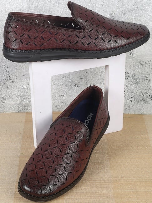 Mochi Men's Wine Loafers-picture-12