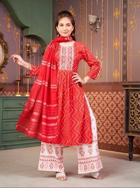Aarika Girls Red Printed Kurti-picture-33