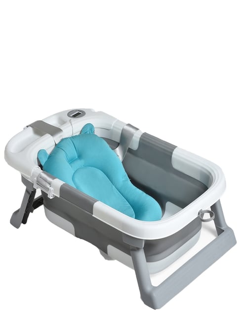 MiArcus Grey Foldable Baby Bath Tub with Temprature Indicator System (Up to 2 Y)