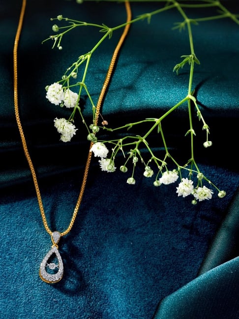 Buy Jewellers 18k (750) Diamond Gold Pendants Online At