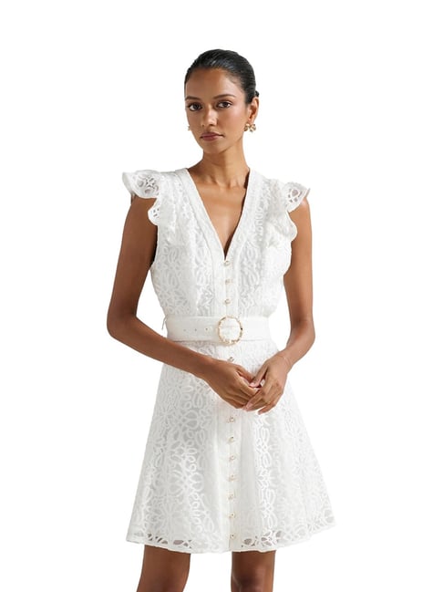 Forever New Sinead Petite Lace Mini Dress