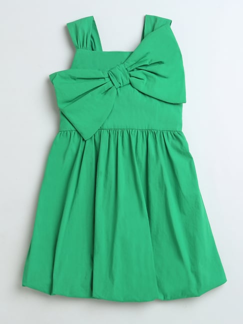 Zip Zap Zoop Girls Green Regular Fit Party Dress-picture-16