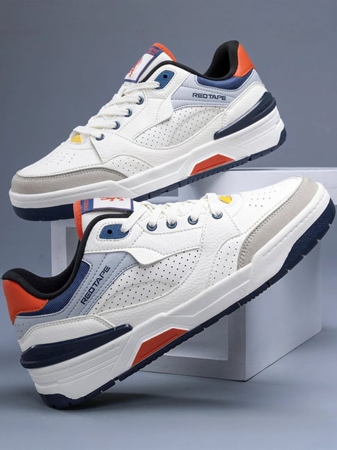 Buy Red Tape Women's Down Town Dapper White Navy Sneakers at