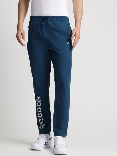 Reebok Blue Regular Fit Solid Track Pants-picture-40