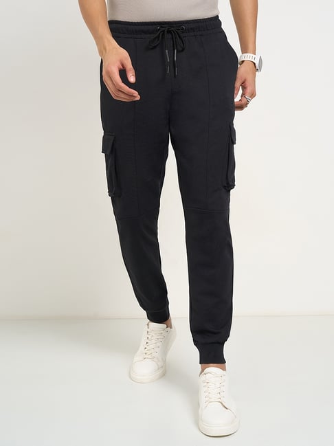 Street 808 By Pantaloons Black Cotton Regular Fit Joggers-picture-15