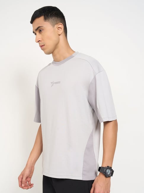 Ajile By Pantaloons Grey Regular Fit Sports T-Shirt