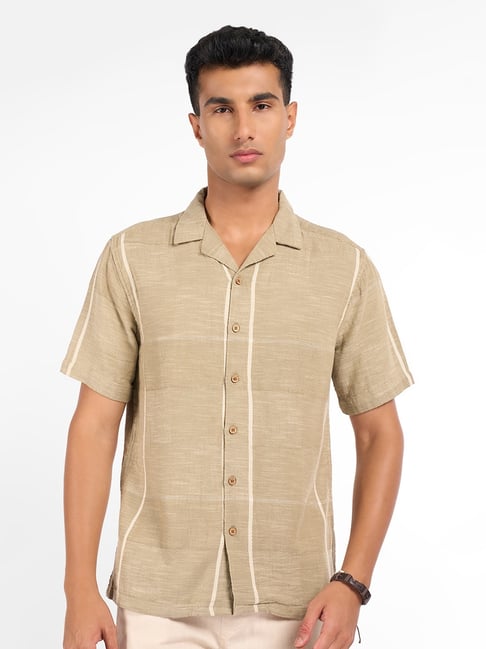 7 Alt By Pantaloons Grey Cotton Relaxed Fit Shirt-picture-41