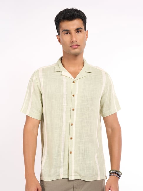 7 Alt By Pantaloons Green Relaxed Fit Shirt-picture-33