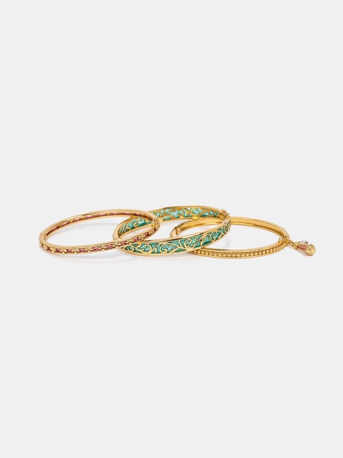 Shaya 925 Silver The Shaadi Diaries Gold Plated Sagai Shor Bangle