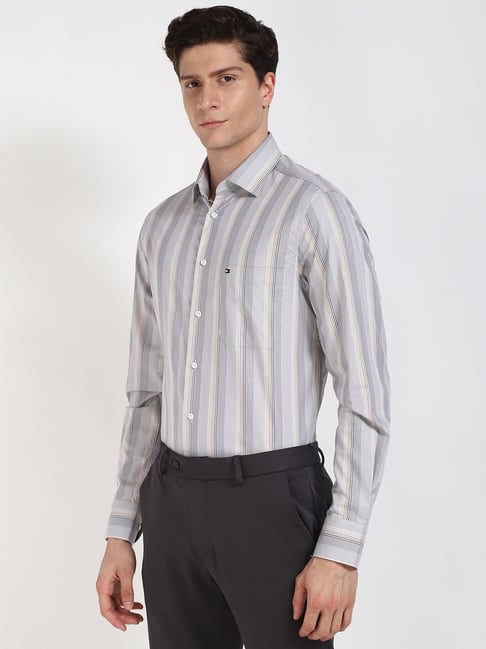 Tommy Hilfiger Mens Beige Regular Fit Shirt-picture-34