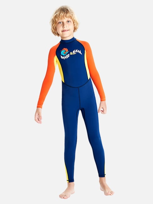 Little Surprise Box Unisex Navy Comfort Fit Printed Swimsuit