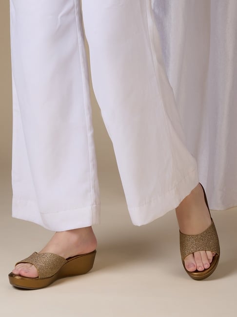 Inc.5 Women's Antique Gold Casual Wedges-picture-31