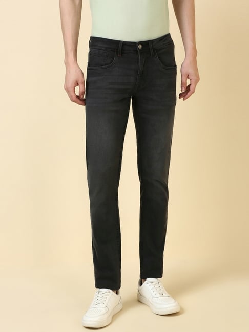 Allen Solly Black Cotton Skinny Fit Jeans-picture-20