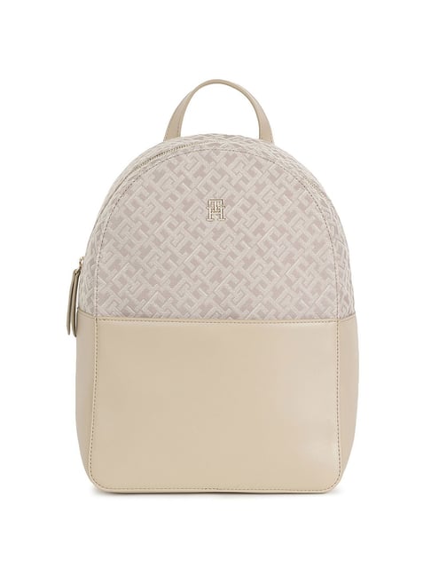 Tommy Hilfiger Womens Beige Backpack