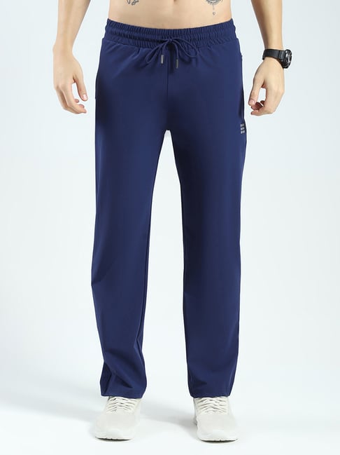 Rock.it by Monte Carlo Blue Nylon Blend Regular Fit Solid Trackpants-picture-17