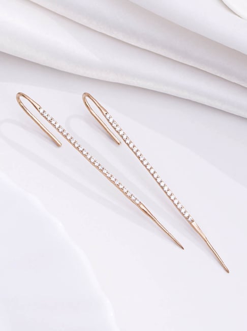 Zavya Bohemian Rose Gold Plated 925 Sterling Silver Ear Cuff Earrings