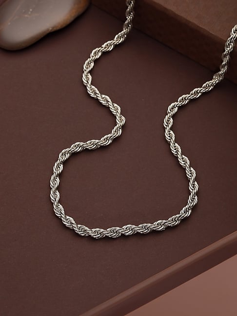 Aatmana Brass Silver-Plated Chain