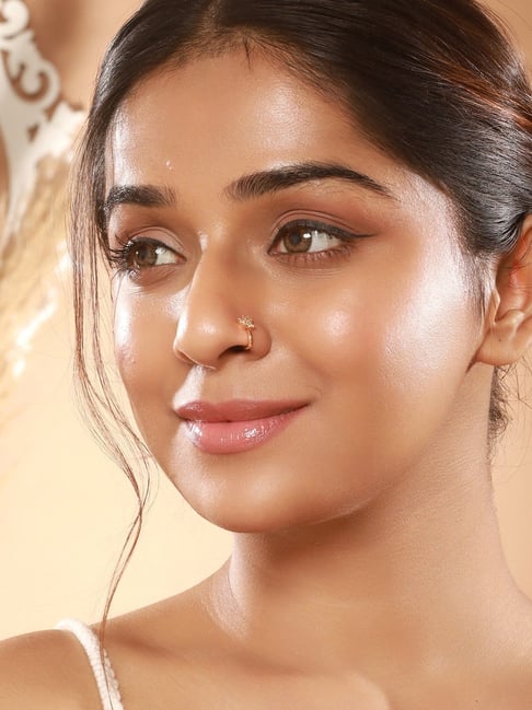 Aatmana Gold AD-Studded Nosepin Set of 2