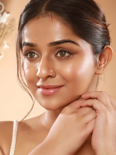 Aatmana Gold AD-Studded Nosepin Set of 2