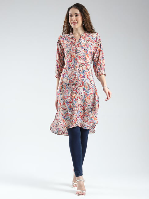 Monte Carlo Multi Color Polyester Printed Tunic-picture-47