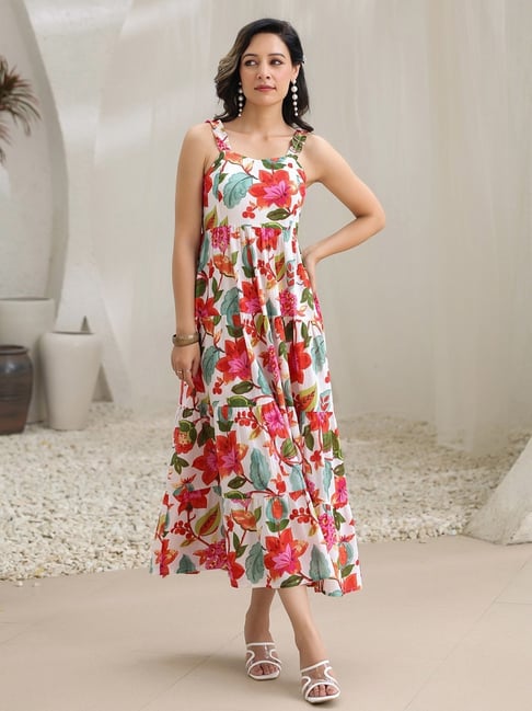 Otrain Ladies Sundresses On Sale Otrain Calvin Klein Floral Long