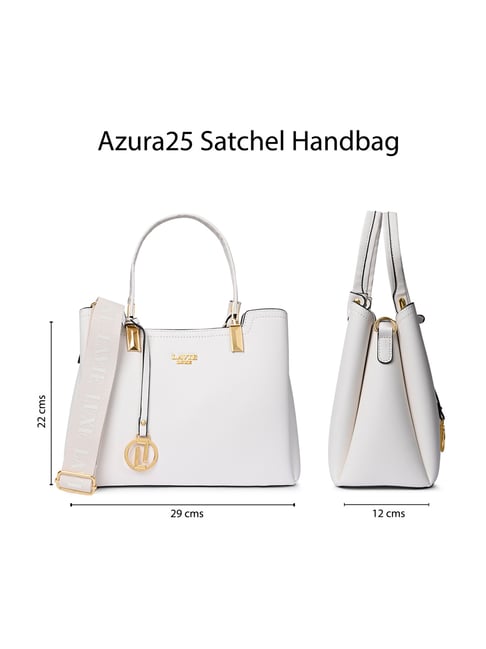 Lavie Luxe Off White Azura Satchel Handbag
