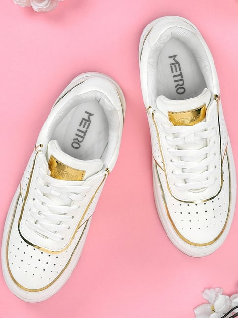 Buy Metro Women's White Sneakers at Best Price Tata CLiQ
