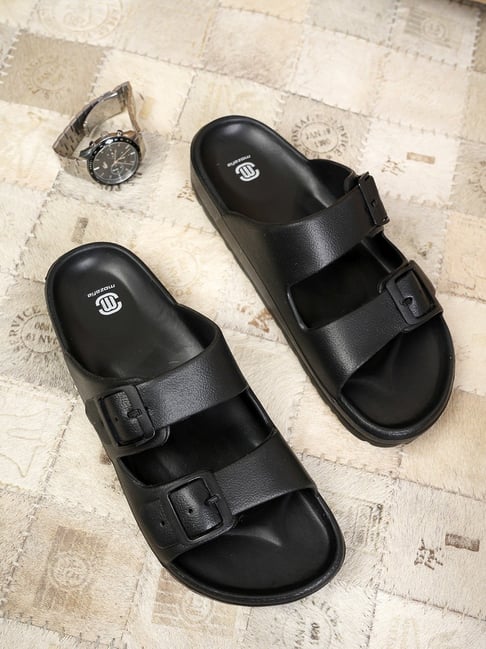 Mozafia Men's Black Slides-picture-11