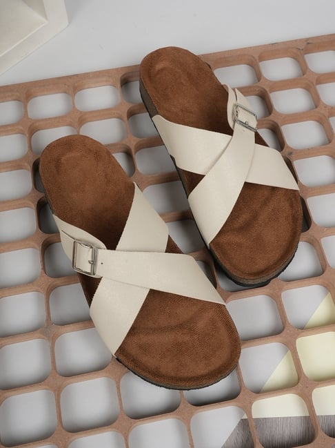 Mozafia Women's Pink Cross Strap Sandals-picture-13