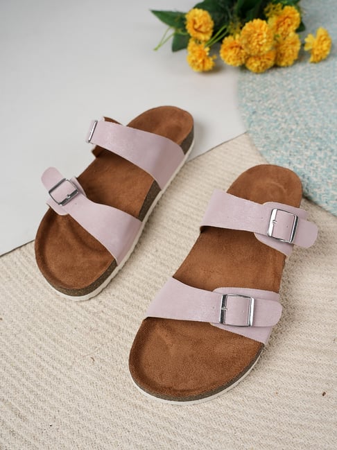 Mozafia Women's Pink Slides-picture-42
