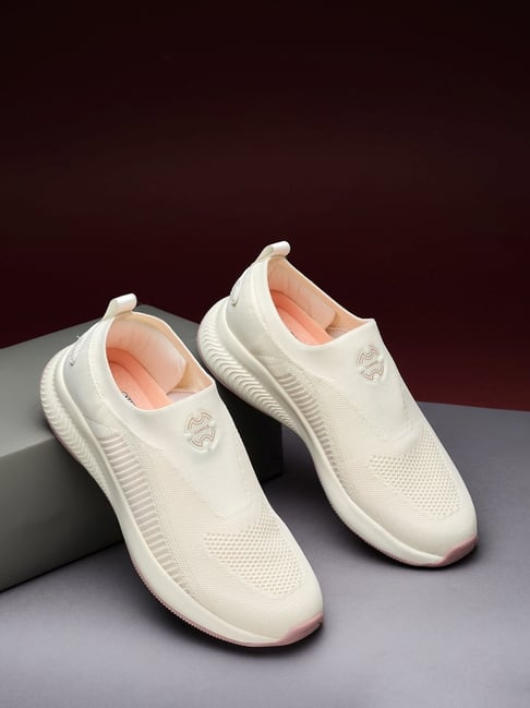 Campus Women's Off White Slip-On Shoes