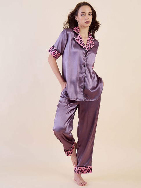 The Kaftan Company Purple Night Dress-picture-31