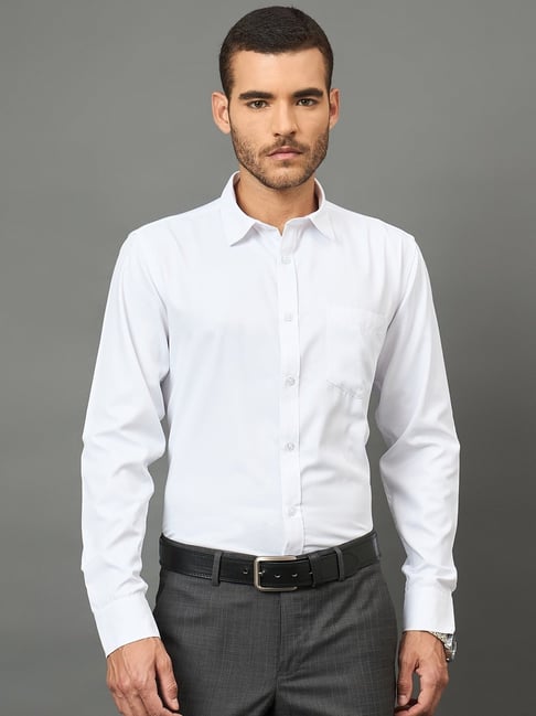 Club York White Slim Fit Shirt-picture-24