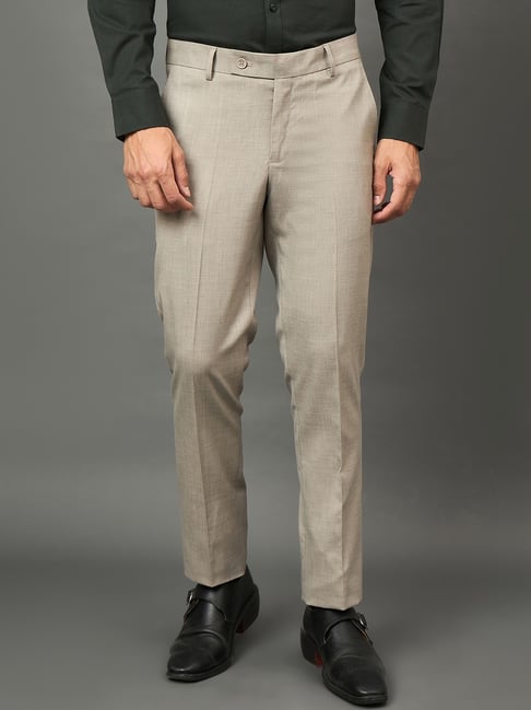 Club York Beige Regular Fit Trousers