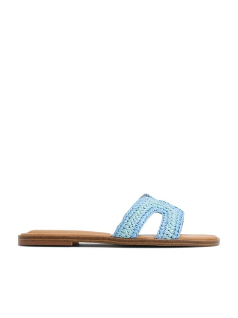 Aldo Women's ITSANDALA Blue Slide Sandals-picture-47