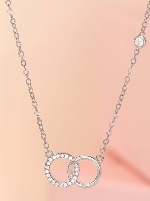 Buy Zavya Interlinked Circle Pendant Necklace For Women Online At