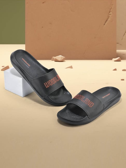 Woodland Men's Black Slides