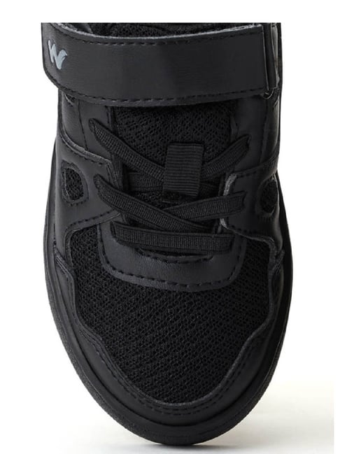 Wildcraft Kids Squad Black School Shoes