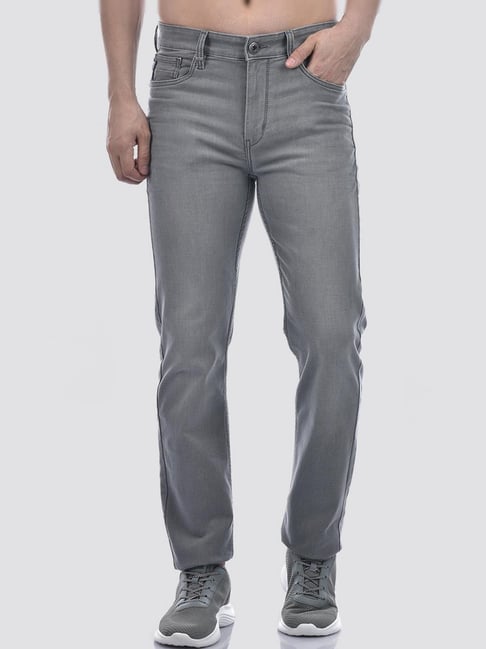 NUMERO UNO Light Grey Slim Fit Mid Rise Jeans-picture-21