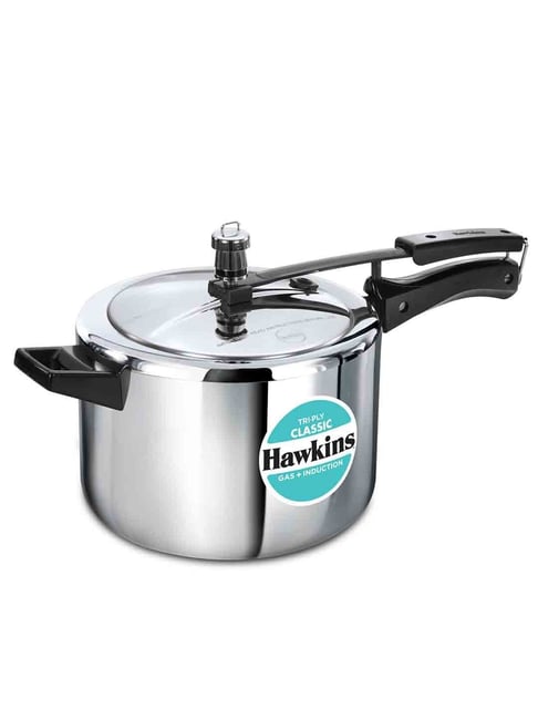 Hawkins Classic L Tri-Ply Pressure Cooker,Triply Stainless Steel