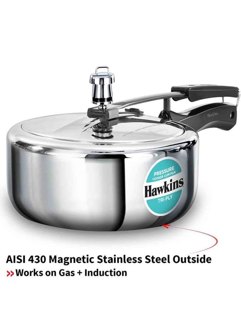Triply Stainless Hawkins Litre Pressure Cooker Hawkins Cookware