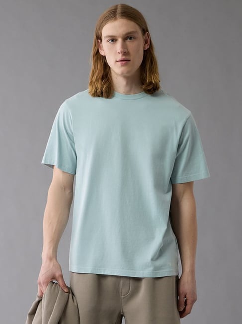 American Eagle Blue Regular Fit Printed T-Shirt-picture-43