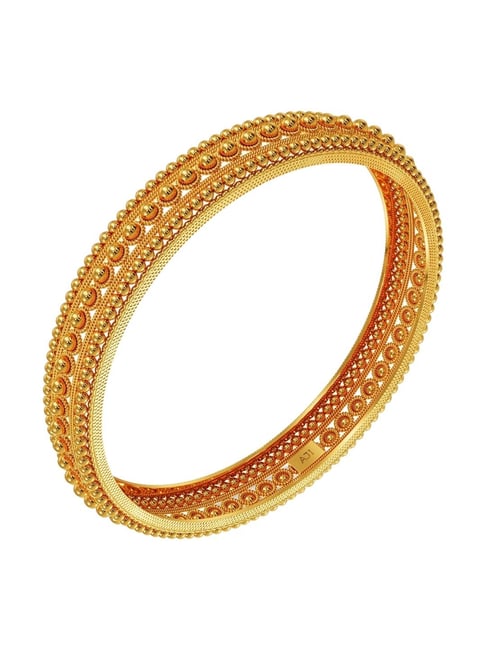 Wide 22k Bangle Buy Women Set Of 22K Gold Plated Intricate Design