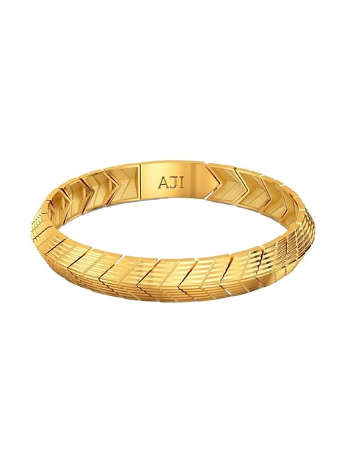 Joyalukkas 22k (916) Geo Edge Gold Chain Bracelet For Men-picture-14